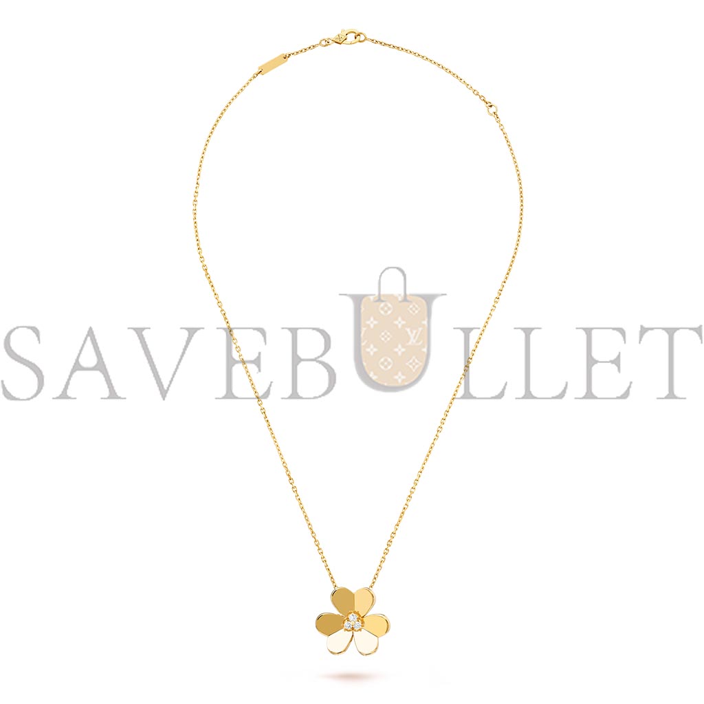 VAN CLEEF ARPELS FRIVOLE PENDANT, LARGE MODEL - YELLOW GOLD, DIAMOND  VCARC96800